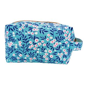 Nécessaire Feminina Flor 17,5x10,5cm em Poliéster Qualis