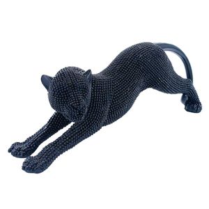 Leopardo Brilhante Decorativo 24cm em Resina Youbai