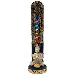 Porta Incenso Buda Decorativo 18cm em Resina Youbai