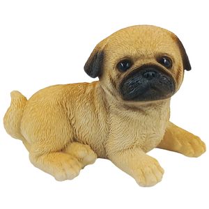 Cachorro Pug Decorativo 10x8cm em Resina Youbai