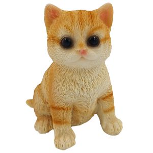 Gato Decorativo 7,5x8cm em Resina Youbai