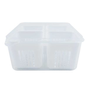 Organizador C/ 4 Divisórias 16x8cm em Plástico Fu Xing