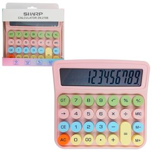 Calculadora de Mesa Color 12 Dígitos 15x14cm em Plástico Michael Judi