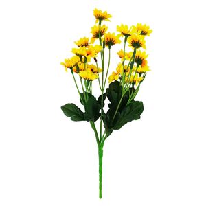 Buquê Mini Girassol Artificial 33cm em Plástico Bella Garden