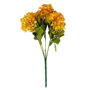 Buquê Flor de Mel Artificial 30cm em Plástico Bella Garden