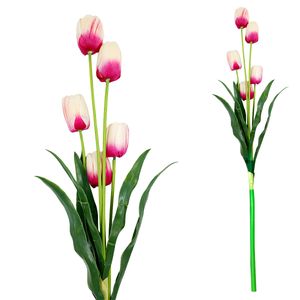 Haste Arranjo Tulipa Viva Artificial 79cm em Plástico Bella Garden