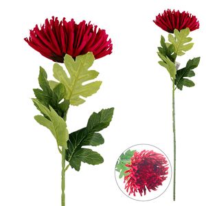 Haste de Crisântemo Artificial 73cm em Plástico Bella Garden