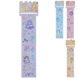 Cartela de Adesivos Menina 27,5cm em Plástico Michael Judi
