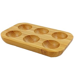 Bandeja Porta Ovos 16x10cm em Bambu Livon