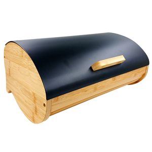 Porta Pão C/ Tampa 35x26cm em Bambu Livon