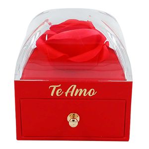 Porta Jóia Amor Decorativo 7x7cm em Plástico Y888