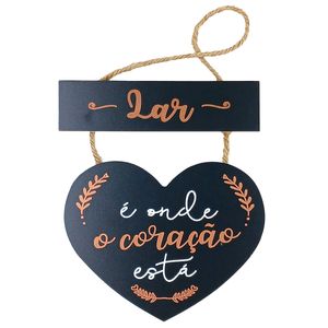 Placa Bem Vindo Decorativo 15x12cm em MDF Livon