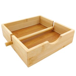 Porta Guardanapo Quadrado 18x18cm em Bambu Livon