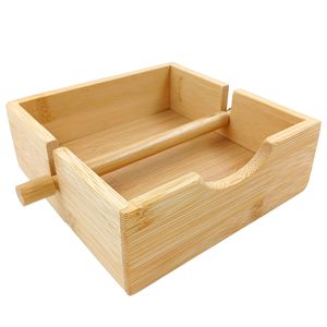 Porta Guardanapo Quadrado 14x14cm em Bambu Livon