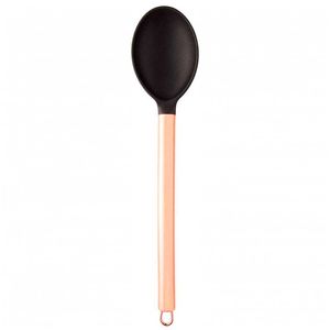 Colher de Silicone Cabo em Metal Rose 33cm Livon
