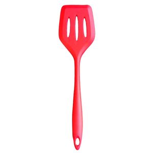 Espátula vazada de silicone vermelha 30cm UniHome