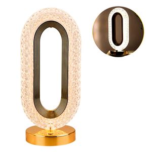 Luminária de Mesa Cristal 26cm em Plástico Charti