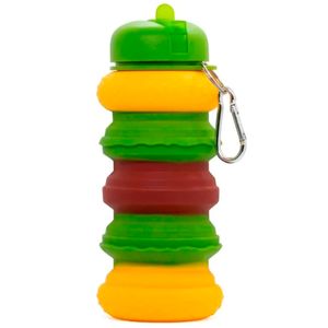 Garrafa Hambúrguer Retrátil C/ Gancho 500ml em Plástico Livon