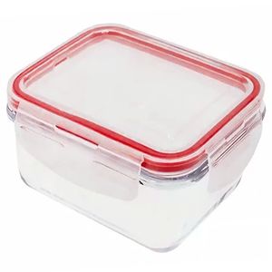 Pote Hermético Quadrado 1050ml em Vidro Livon