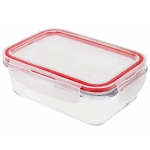 Pote Hermético Retangular 1500ml em Vidro Livon
