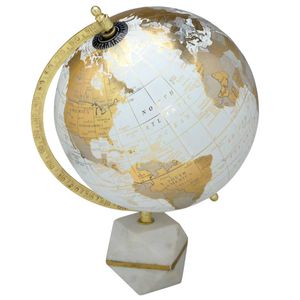 Globo Terrestre Decorativo 32x21cm em Plástico Mabruk