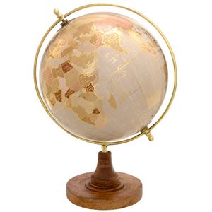 Globo Terrestre 30x22cm em Plástico Mabruk