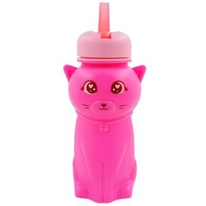 Garrafa Gatinho Flexível 500ml em Silicone Livon