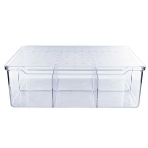 Caixa Multiuso C/ Divisórias 23x16cm em Plástico UZ