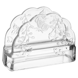 Porta Guardanapo New Butterfly 10,5x9,5cm em Cristal Lyor