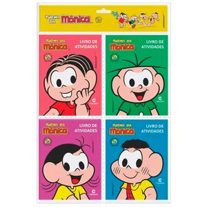 Livro De Atividade Turma Da Mônica 4 Peças em Papel Culturama
