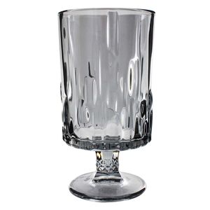 Vaso Decorativo Netuno Titânio 10x18,7cm em Vidro Kehome