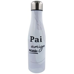 Garrafa Térmica Pai 500ml em Aço Inox Casita