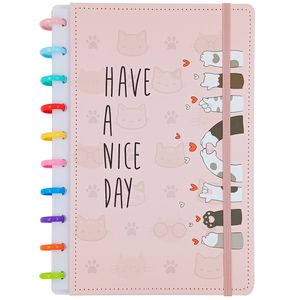 Caderno Discos Gatinho 26x18cm 80 Folhas em Papel Michael Judi