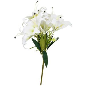Buquê Lírio Artificial 48cm em Plástico Bella Garden