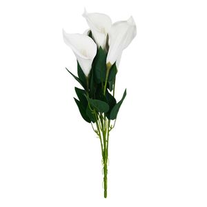 Buquê Copo de Leite Artificial 40cm em Plástico Bella Garden