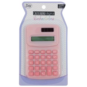 Calculadora Color 9,5x6cm em Plástico Fu Xing