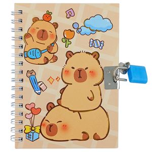 Diário Capivara C/ Cadeado 14x10cm em Papel Interponte