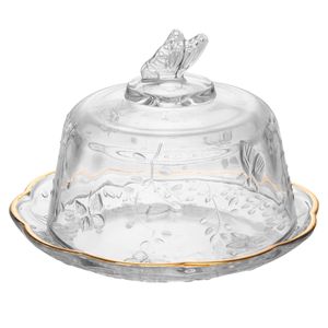 Queijeira New Butterfly 19,5x12,5cm em Cristal Lyor