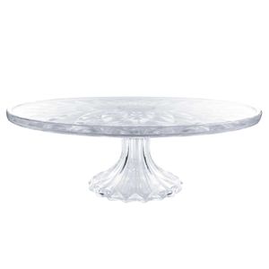 Prato Para Bolo Diamond C/ Pé 31x13x14,5cm em Cristal Lyor