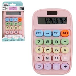 Calculadora de Mesa Color 10 Dígitos 9x14,5cm em Plástico Fu Xing
