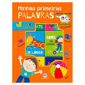 Livro Box Minhas Primeiras Palavras 6 Peças 23x17cm em Papel Magic Kids