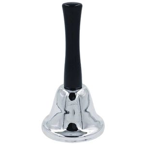 Sino de Mão Cromado 12,5cm em Metal Kehome