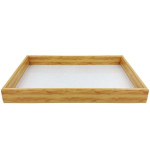 Bandeja Retangular Decorativa 39,5x26,5cm em Plástico Dcarte