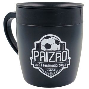 Caneca Pai C/ Tampa 400ml em Aço Inox Wincy