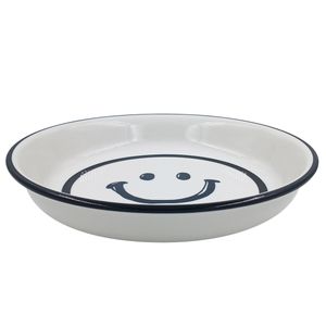 Prato Fundo Smile 20cm em Cerâmica Lila Cosméticos