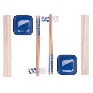 Kit Sushi Koi 8 Peças em Bambu Wolff