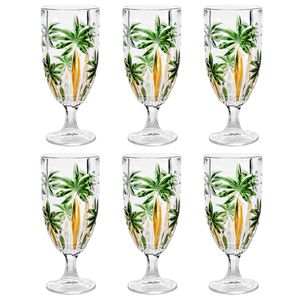 Jogo de Taças Palm Tree 6 Peças 450ml em Cristal Wolff