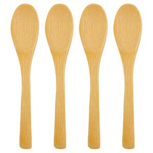 Jogo de Mini Colheres 4 Peças 9,5cm em Bambu Clink