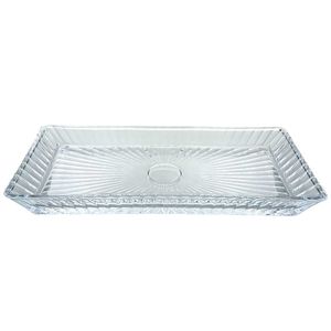 Travessa Retangular Ravena 28x13,5cm em Vidro Kehome