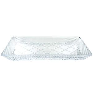 Travessa Retangular Santorini 28x13,5cm em Vidro Kehome